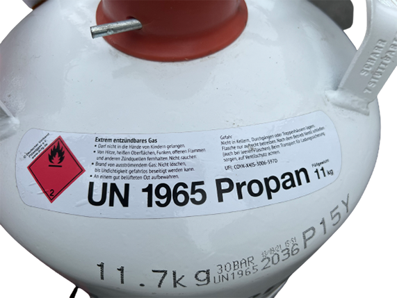 11 kg Grillgas/Propan Füllung im Tausch - UN 1965