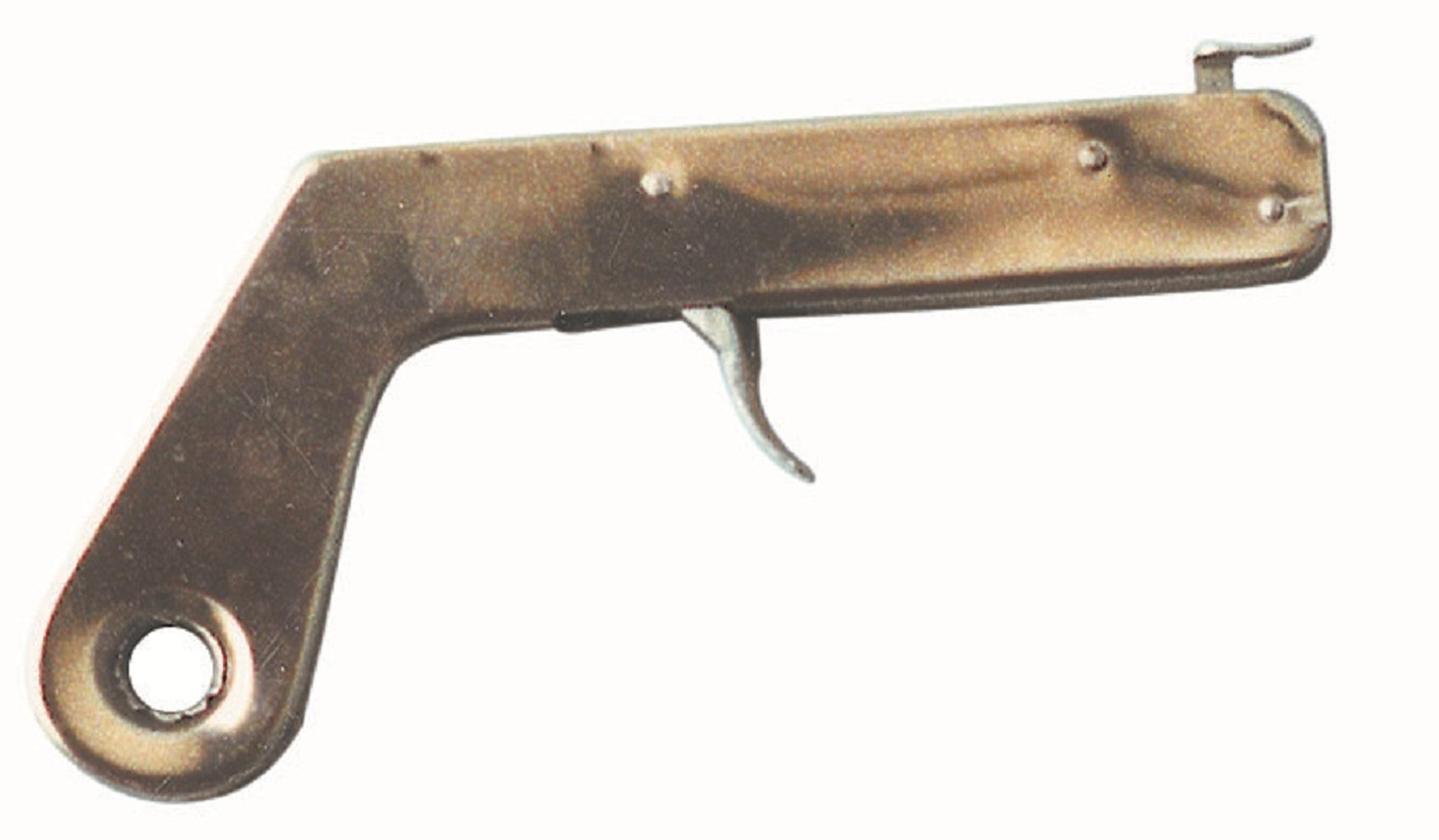 Gasanzünder Pistolenform vernickelt