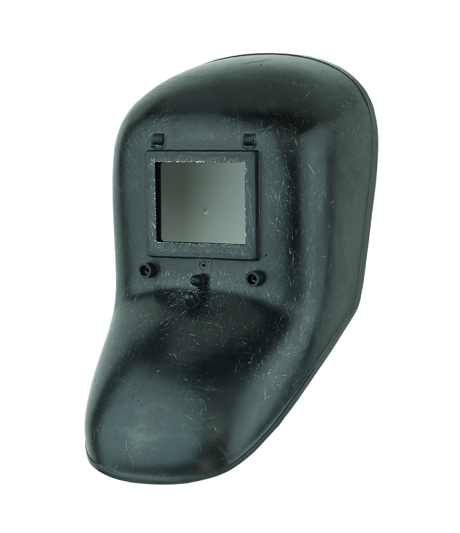Handschutzschild Glasgröße 90 x 110 mm schwarz