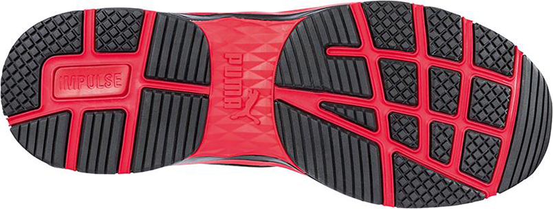 Halbschuh 643890 S1P ESD schwarz/rot Gr. 48 Puma