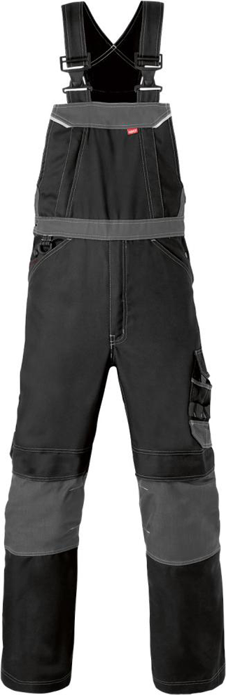 Latzhose Attitude, Gr. 54, schwarz/kohlengrau