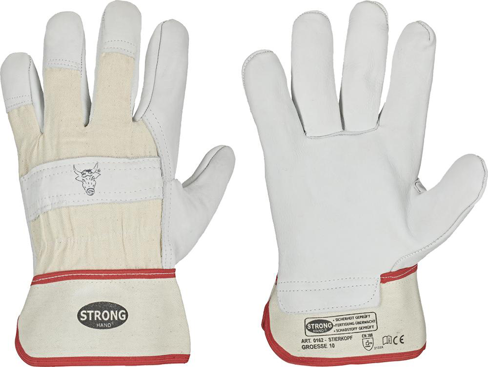 Handschuh Stierkopf Classic, Rindvollleder, Gr. 11