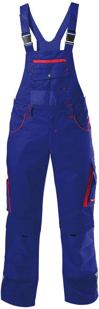 FORTIS Herren-Latzhose 24, blau/rot,Gr.90
