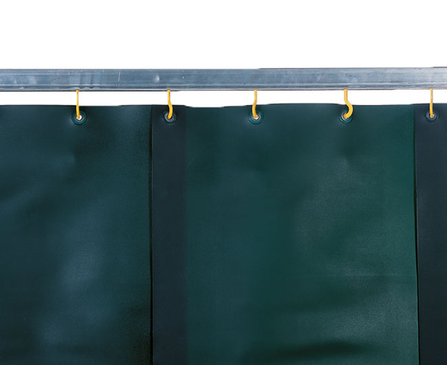 Kemper Schweißlamellenvorhang S9, dunkelgrün, D 1 mm H 2.000 x B 570 mm