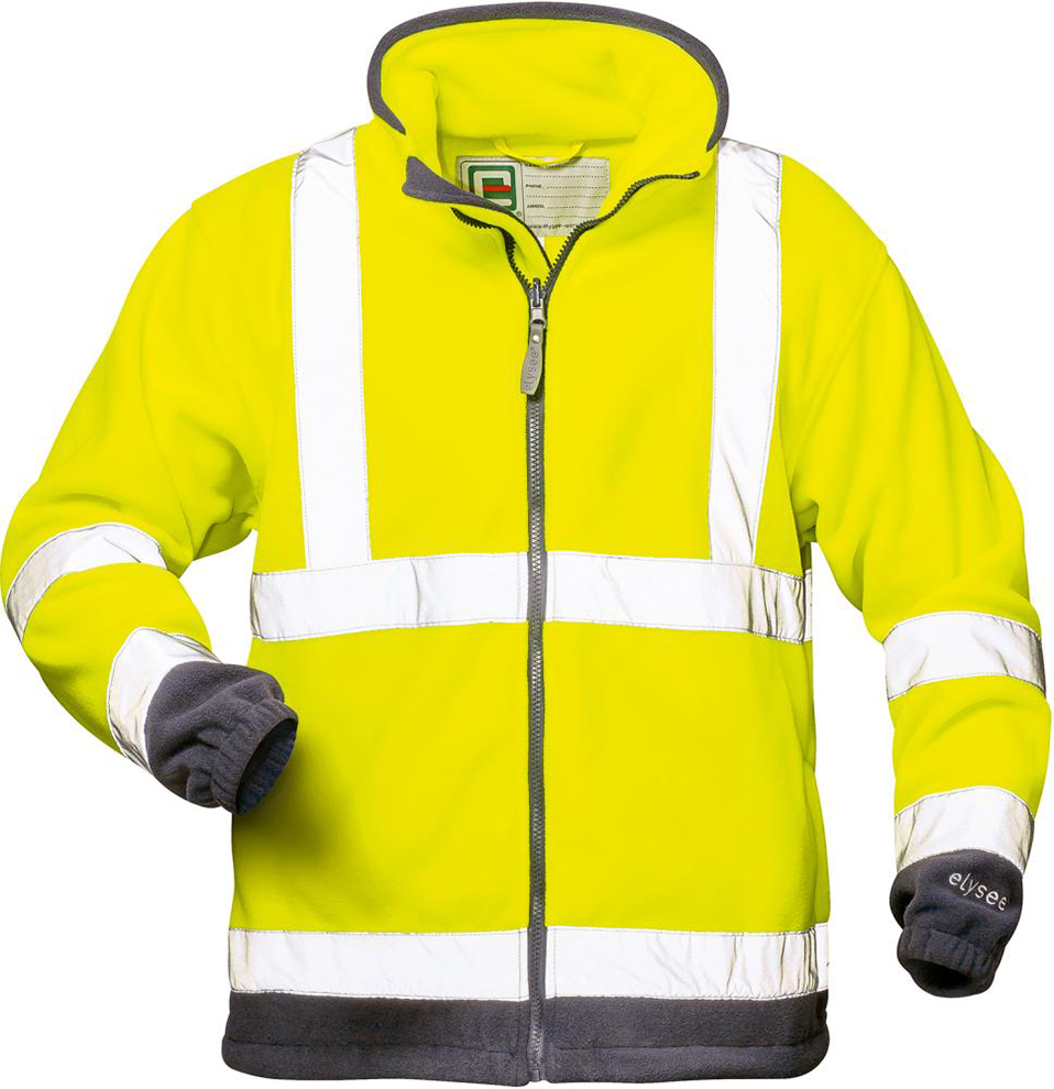 Warn-Fleecejacke Valentin Gr. XL, gelb/marine