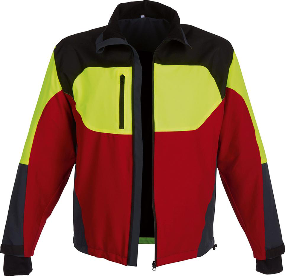 Stretchjacke Forest Jack Red, Gr. XL, rot/anthrazit/gelb