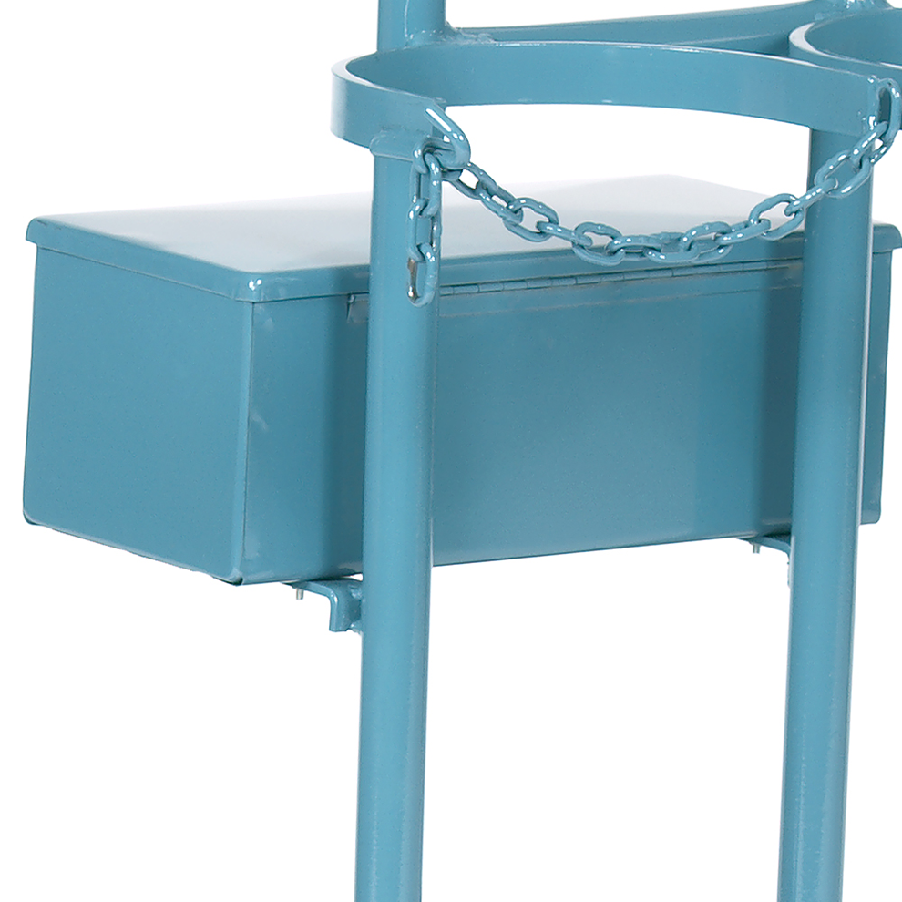 Stahlflaschenwagen für 2 Flasche, 1 x 50 Liter, 1 x 33 kg Propan Stahlflaschenwagen für 2 Flasche, 1 x 50 Liter, 1 x 33 kg Propan