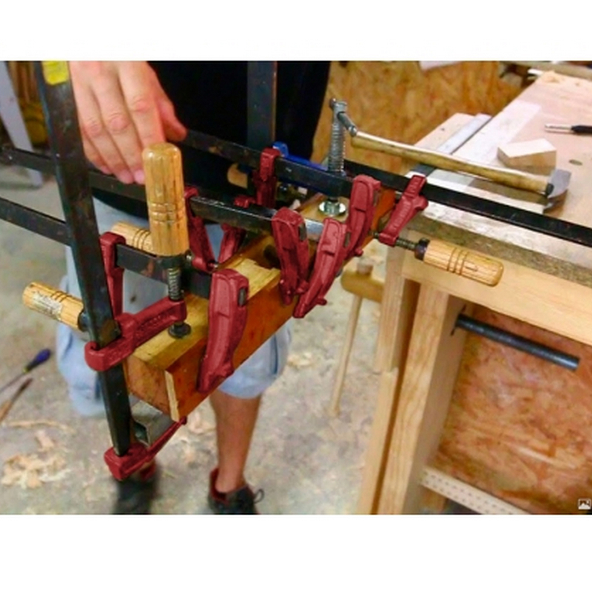 Schraubzwinge MM mit Holzgriff 12 cm