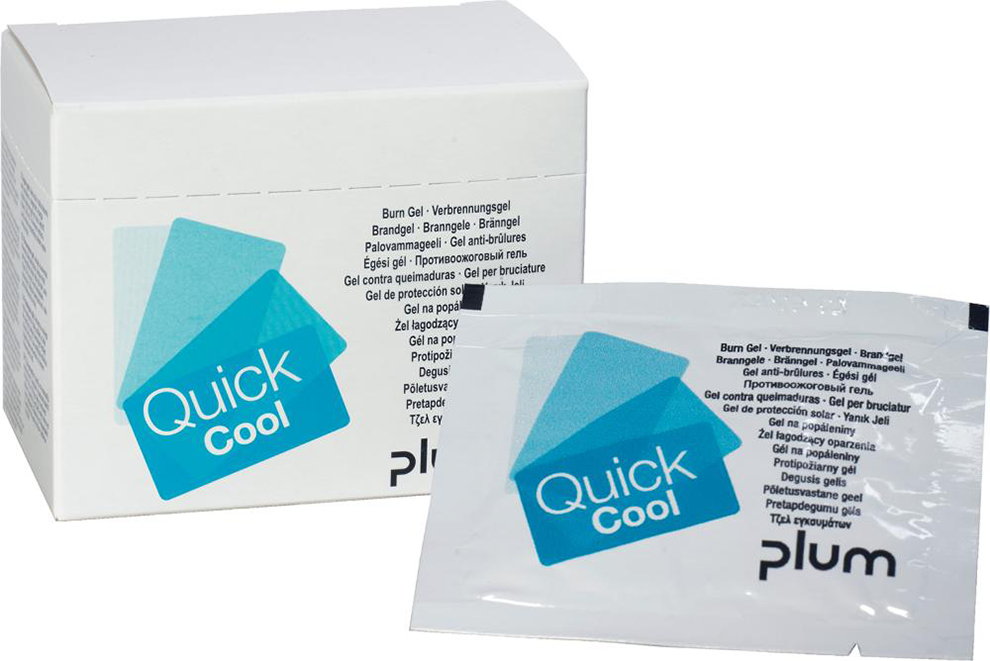 Verbrennungsgel QuickCool Box mit 18 Sachets