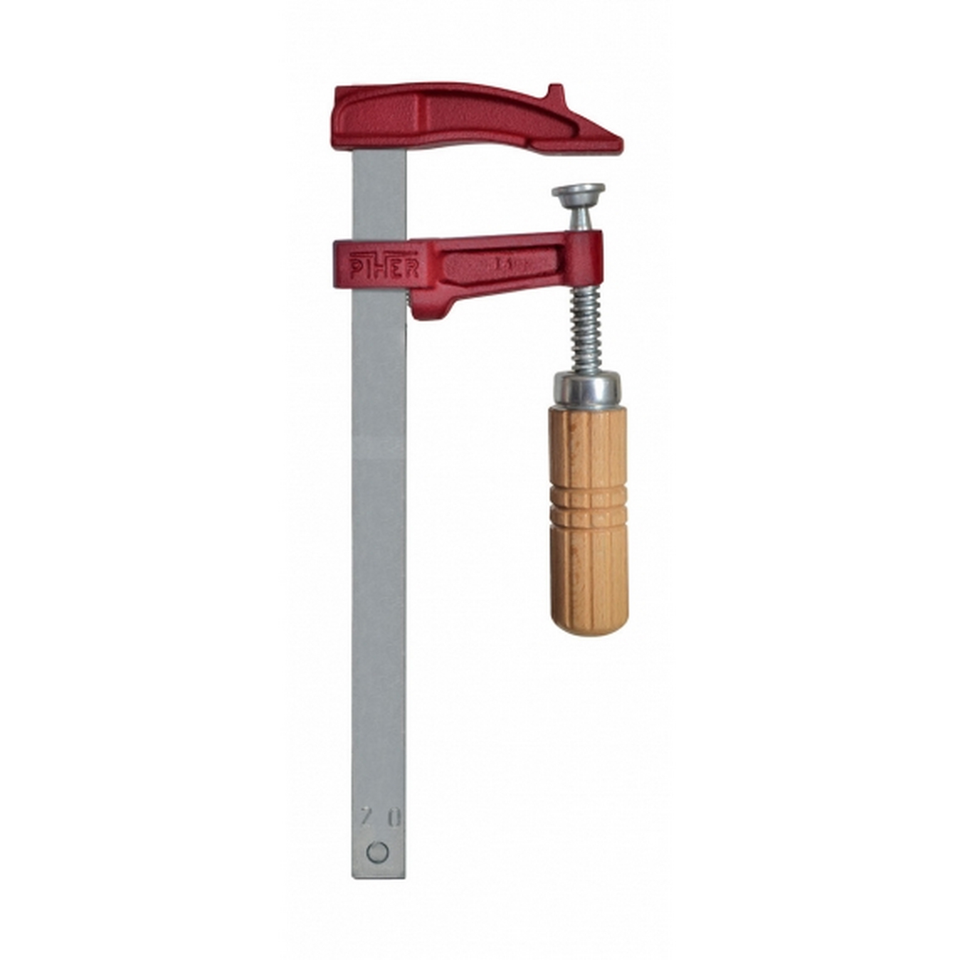 Schraubzwinge MM mit Holzgriff 12 cm