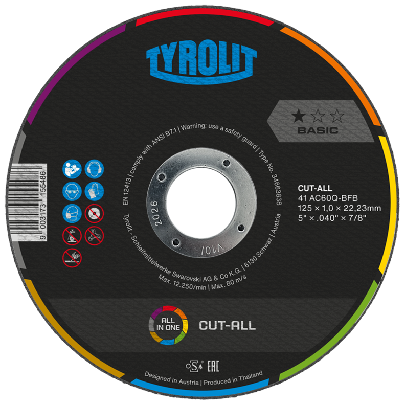Trennscheibe BASIC CUT-ALL Ø 230 x 1,9 x 22,23 mm AC 46 Q Trennscheibe BASIC CUT-ALL Ø 230 x 1,9 x 22,23 mm AC 46 Q