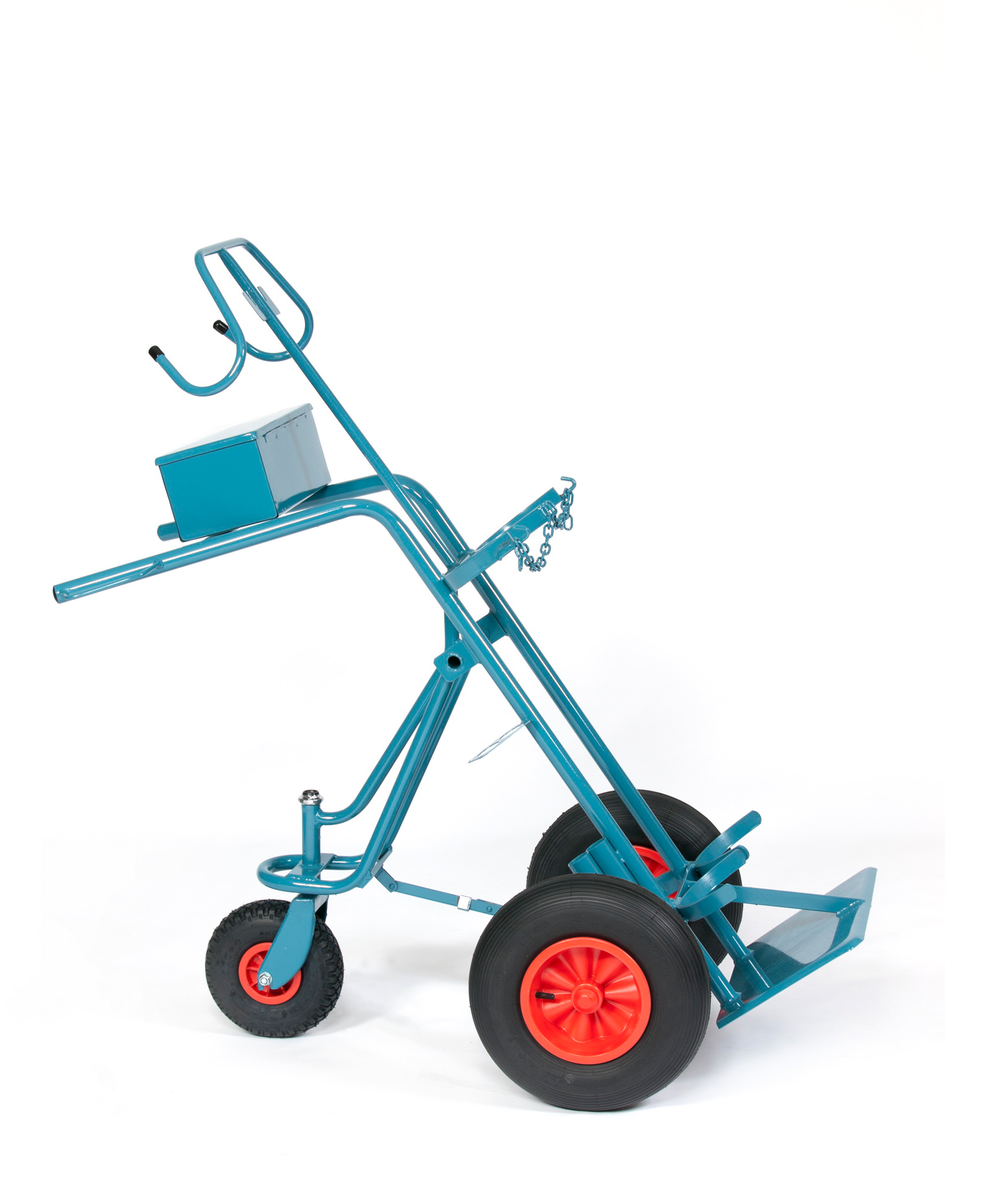 Stahlflaschenwagen für 2 Flaschen, 2 x 50 Liter