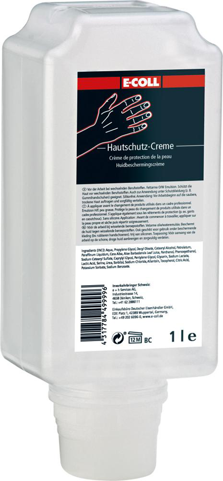 Hautschutzcreme 1 L für V-Spender E-COLL