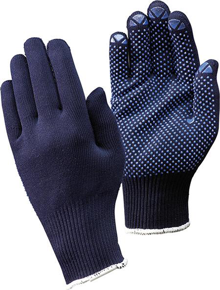 Strickhandschuh Packer, genoppt, blau, Gr. 7 FORTIS