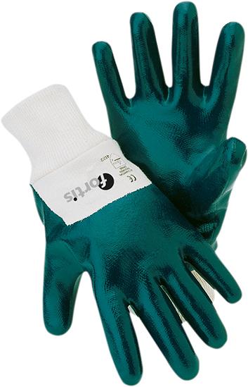 Nirilhandschuh Mechanic blue mit Strickbund