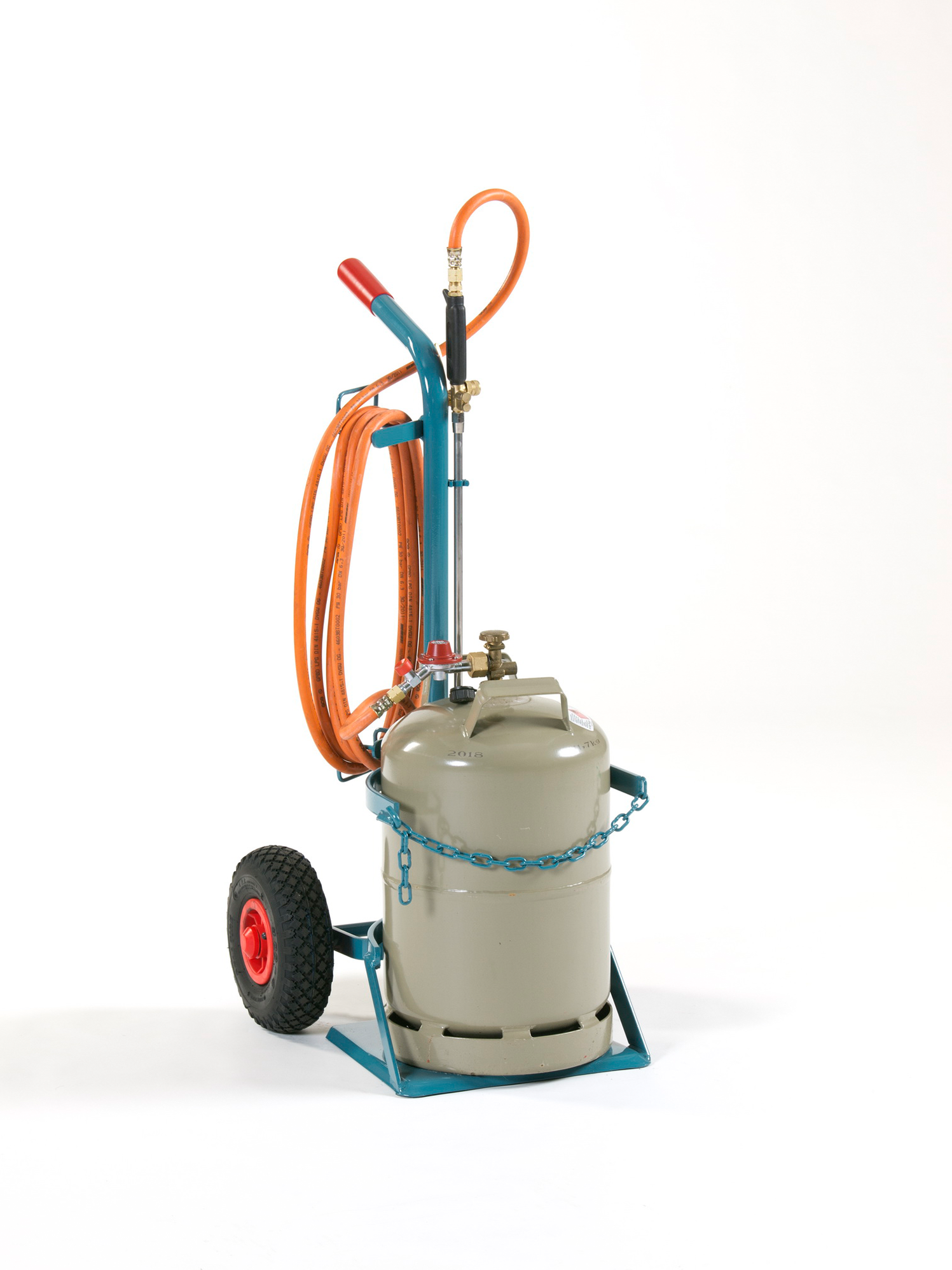 Stahlflaschenwagen für 1 Flasche 33 kg Propan