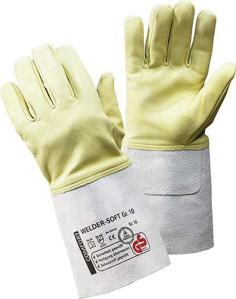 Schweißerhandschuh WelderSoft, Ziegennappaleder, Gr. 10, FORTIS