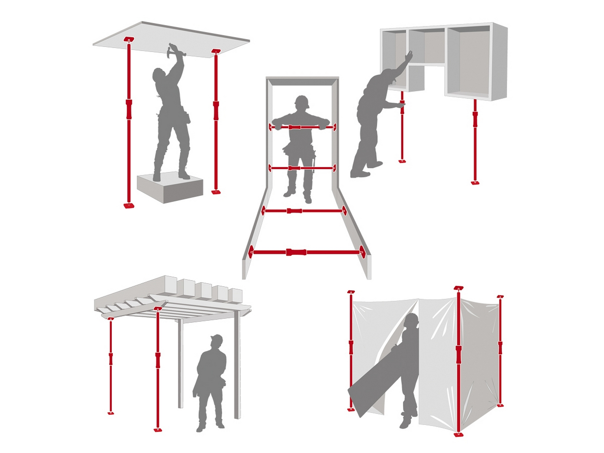 Lastenstange 95 cm bis 170 cm / P2
