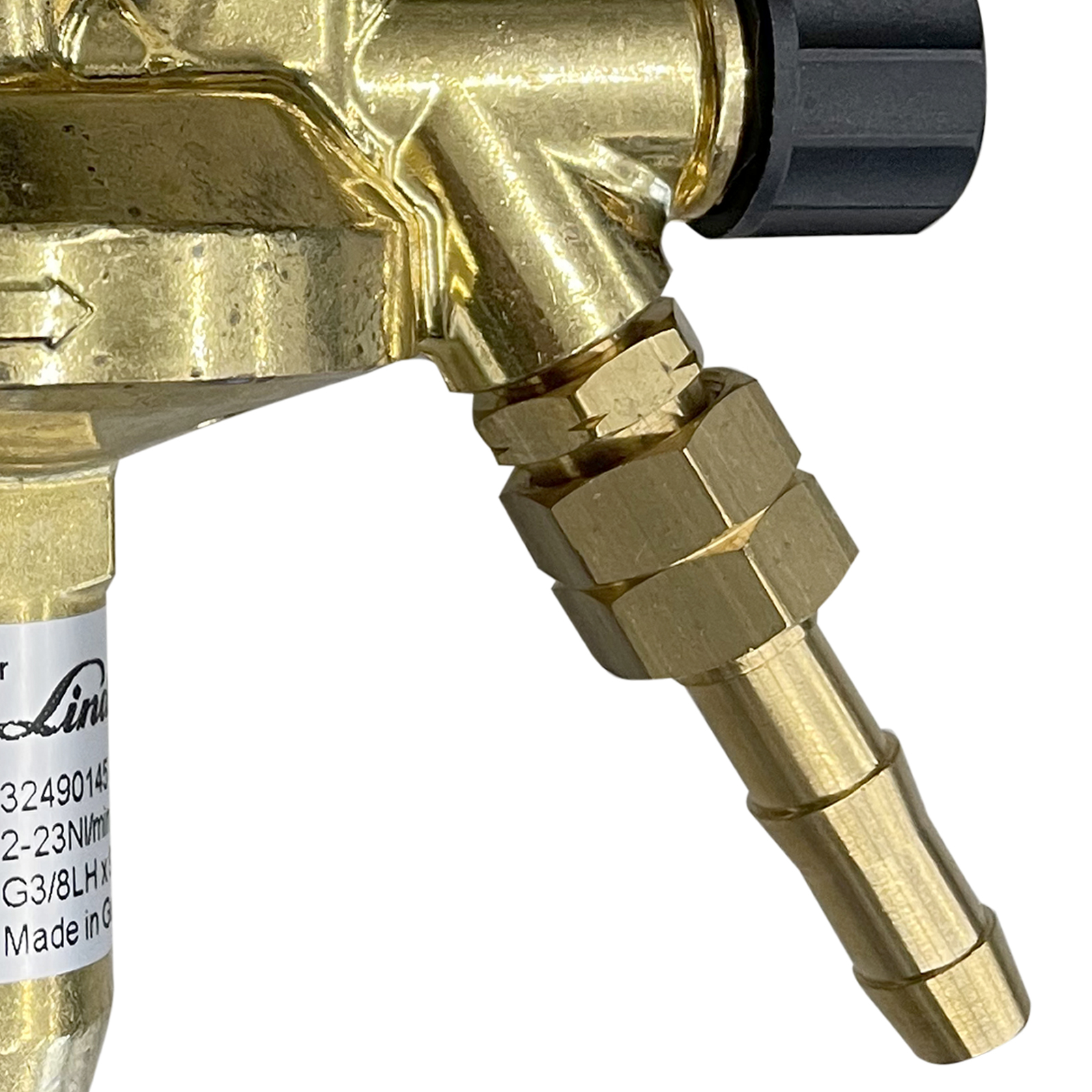 Flaschendruckminderer mit Flowmeter Formiergas 200 bar einstufig