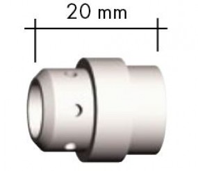 Gasverteiler Standard weiß Länge 20,0 mm