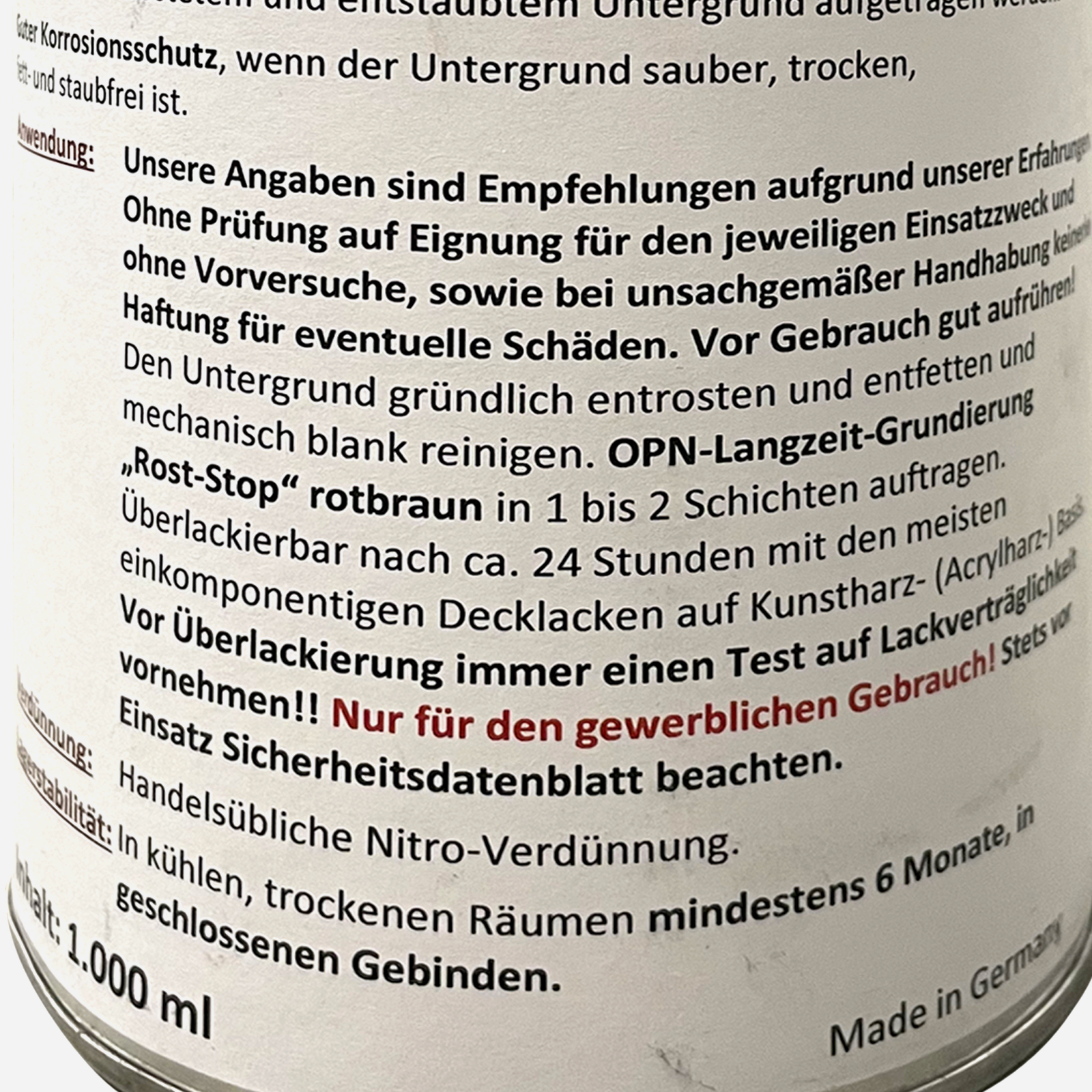 OPN Langzeit-Grundierung Rost-Stop rotbraun 2,5 Liter