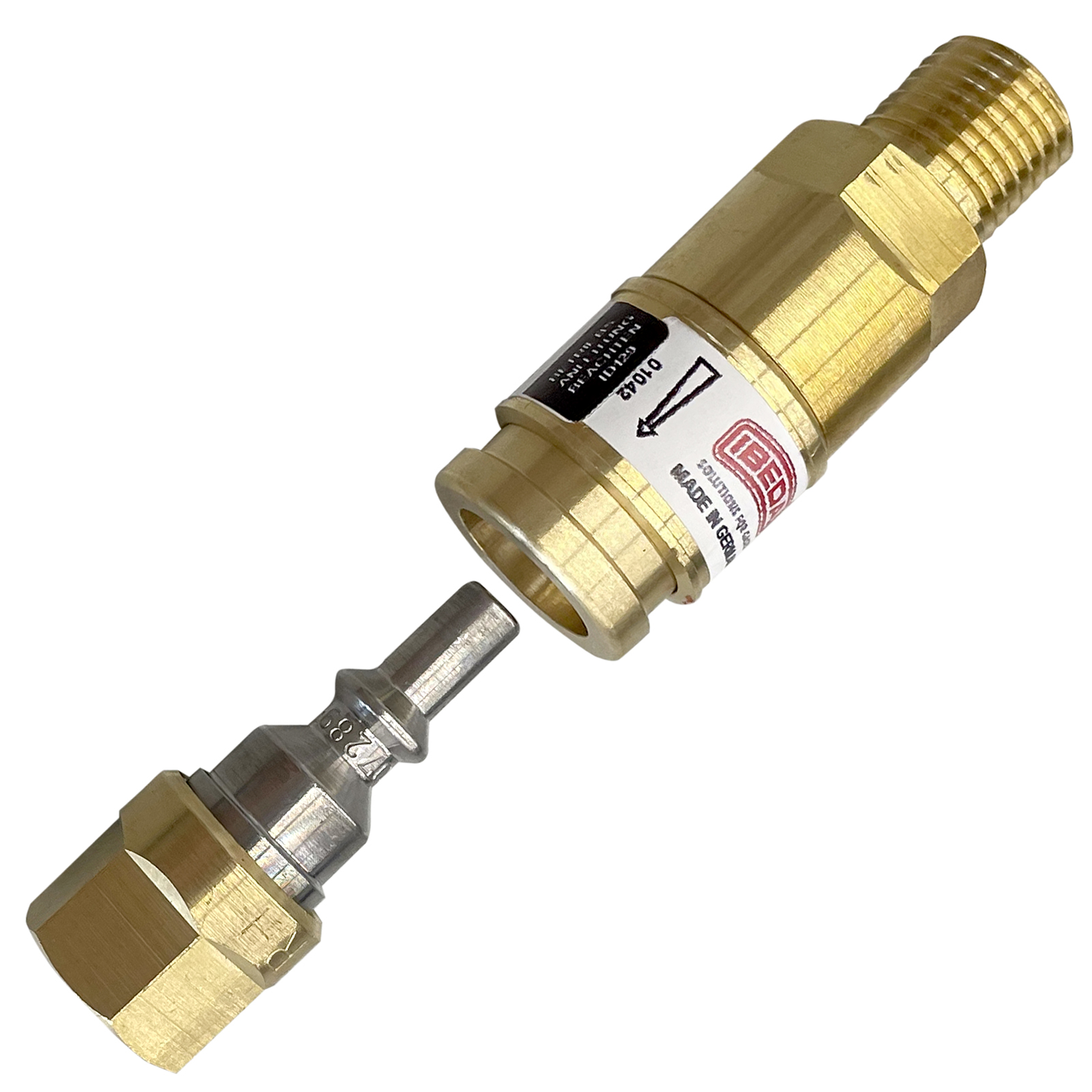 Set Schlauchkupplung DKG / Stift - Inertgas 1/4 RH D1