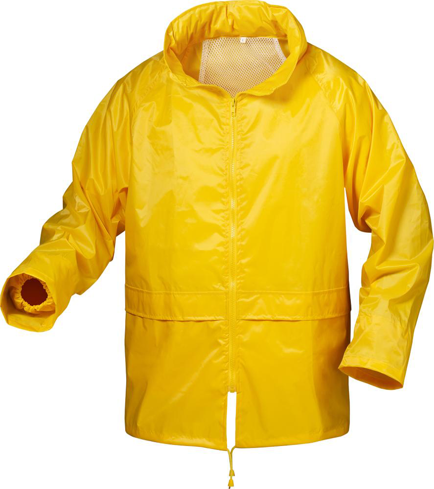 Regenjacke Nylon/Vinyl, Gr. M, gelb