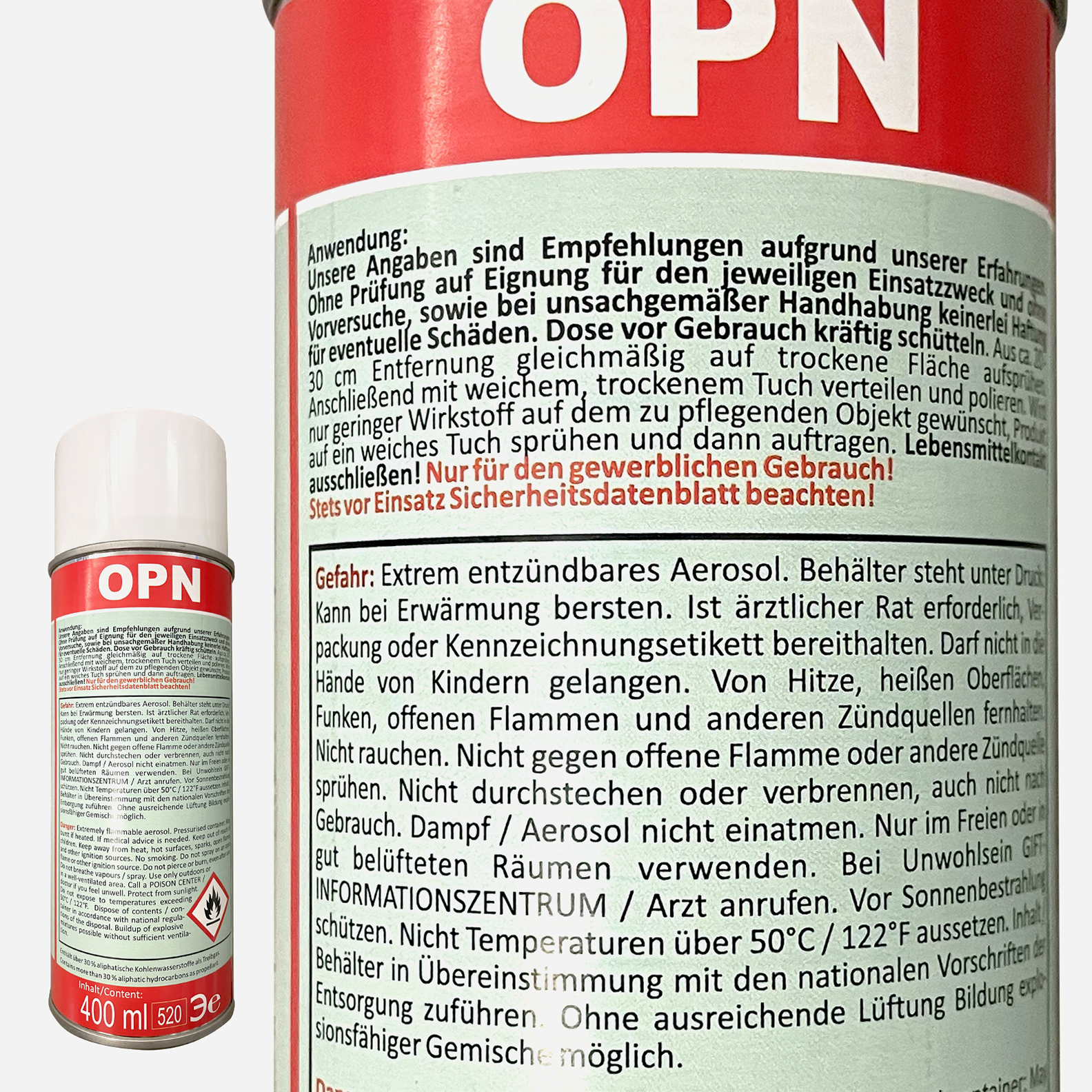 OPN Edelstahl-Pflegeölspray DAB10 400 ml