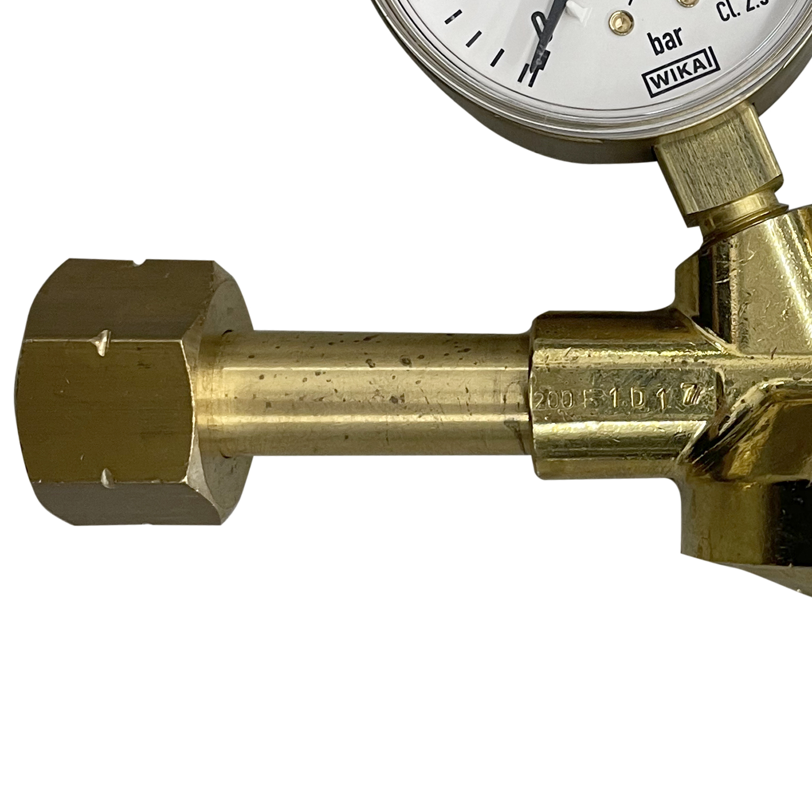 Flaschendruckminderer mit Flowmeter Formiergas 200 bar einstufig