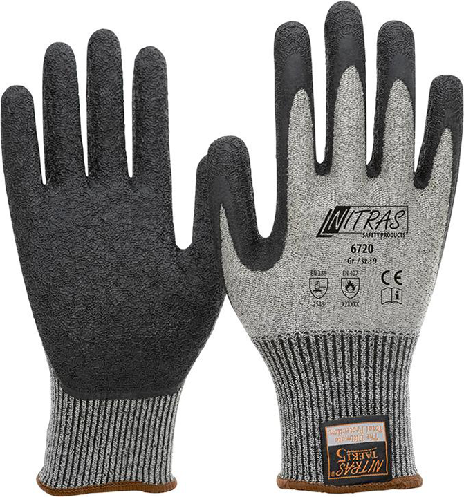 Schnittschutzhandschuh, Taeki5, Latex-beschichtet, Gr. L Nitras