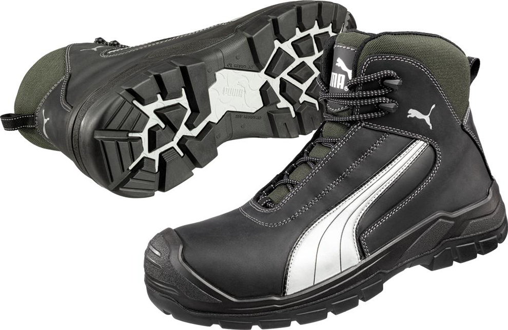 Stiefel 630210, S3, Gr. 48, schwarz/silber Puma