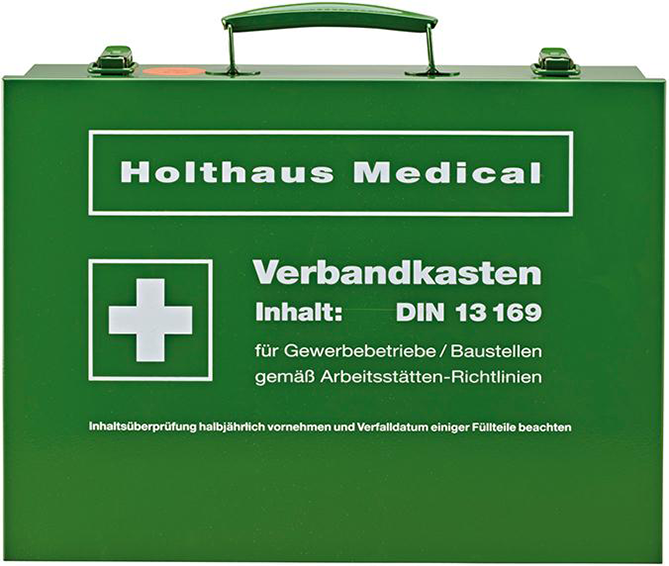 Verbandkasten Nr. 63169, DIN 13169-E, grün