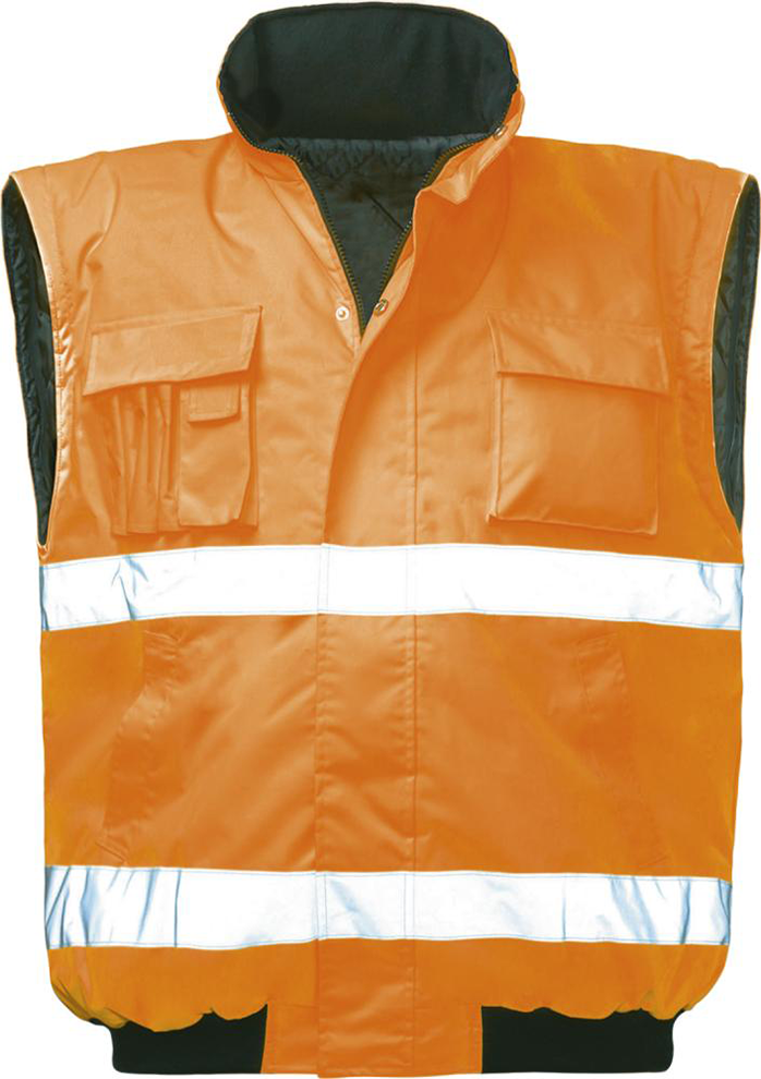 Warnpilotenjacke Tom, Gr. 3XL, orange