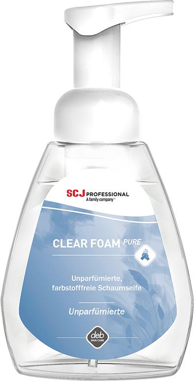 Clear FOAM Pure Hand-Schaumseife, mild 250 ml PumpFlaschen Duft- und farbstofffrei
