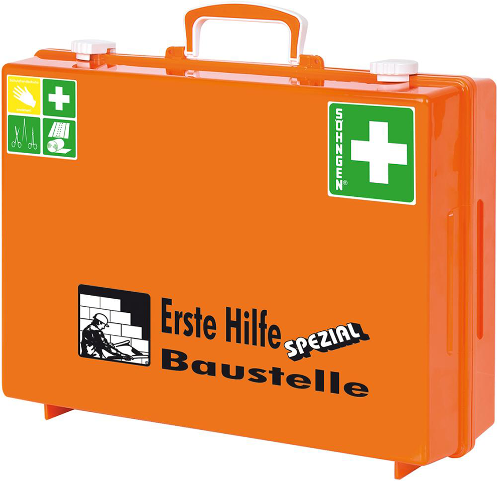 Erste-Hilfe-Koffer Spezial MT-CD Baustelle, orange
