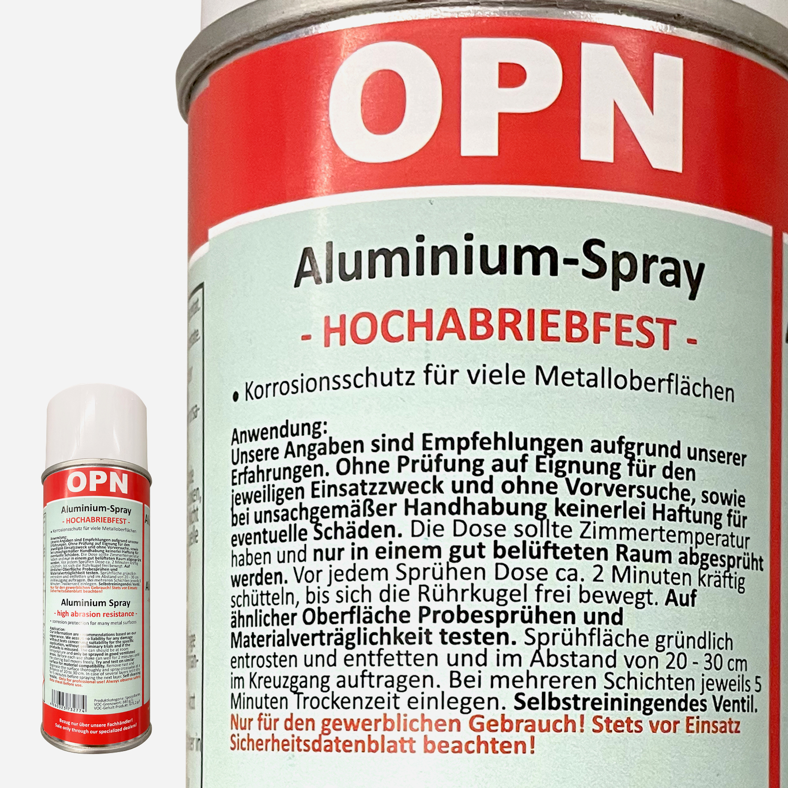 OPN Aluminiumspray hochabriebfest 400 ml