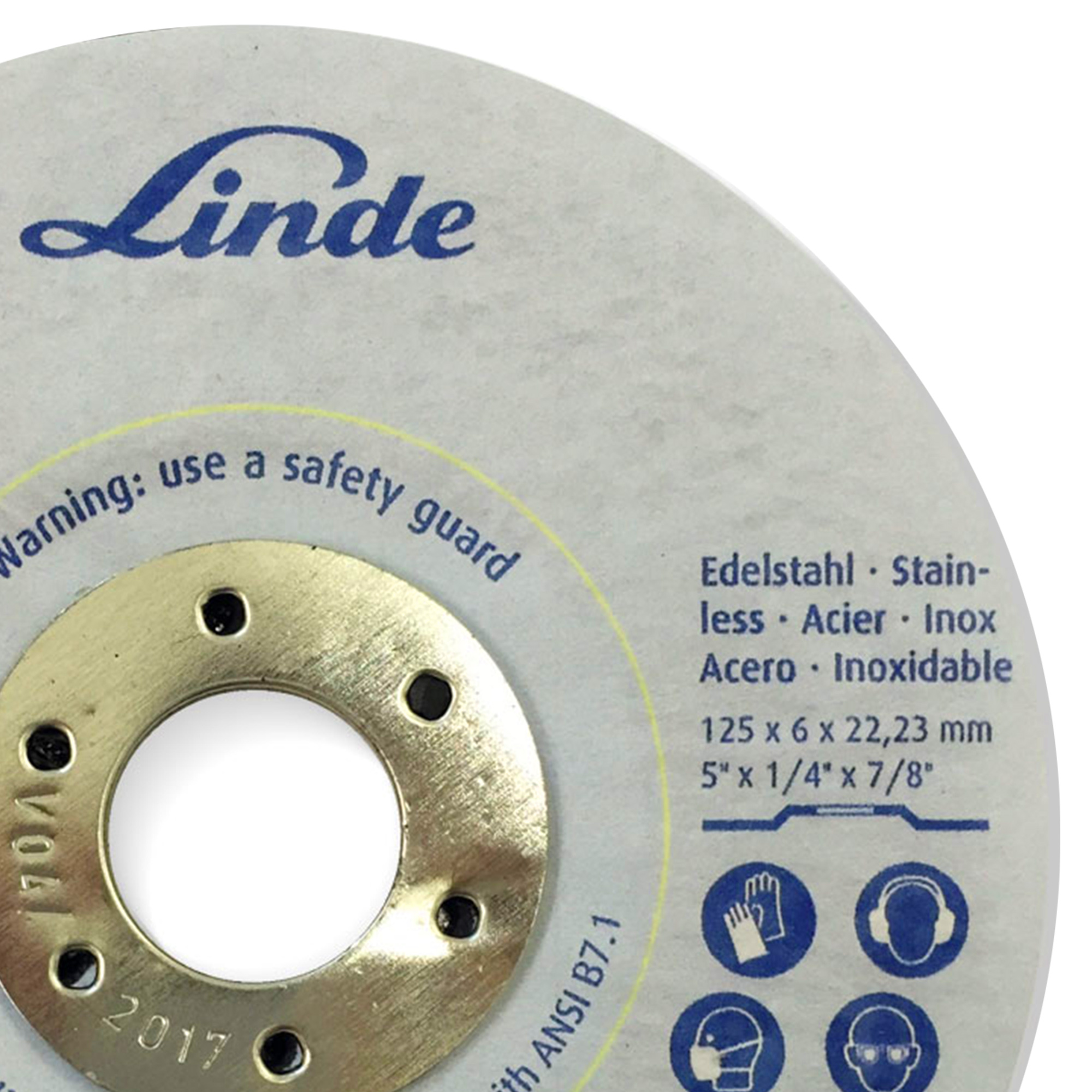 Linde Schruppscheibe Ø 125 x 6,0 mm 2in1 Stahl/ Inox