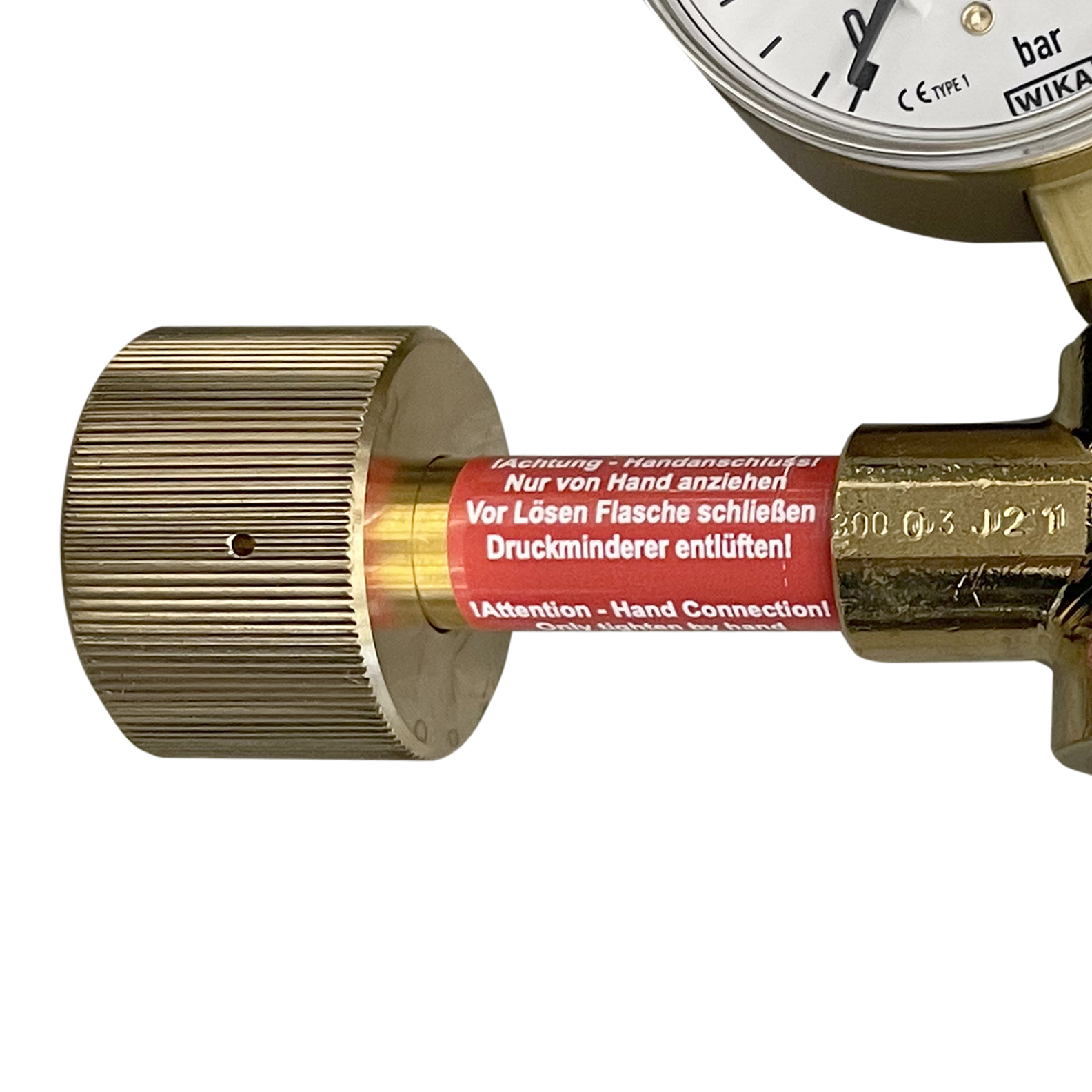 Flaschendruckminderer Sauerstoff 300 bar 10/16 bar einstufig Flaschendruckminderer Sauerstoff 300 bar 10/16 bar einstufig