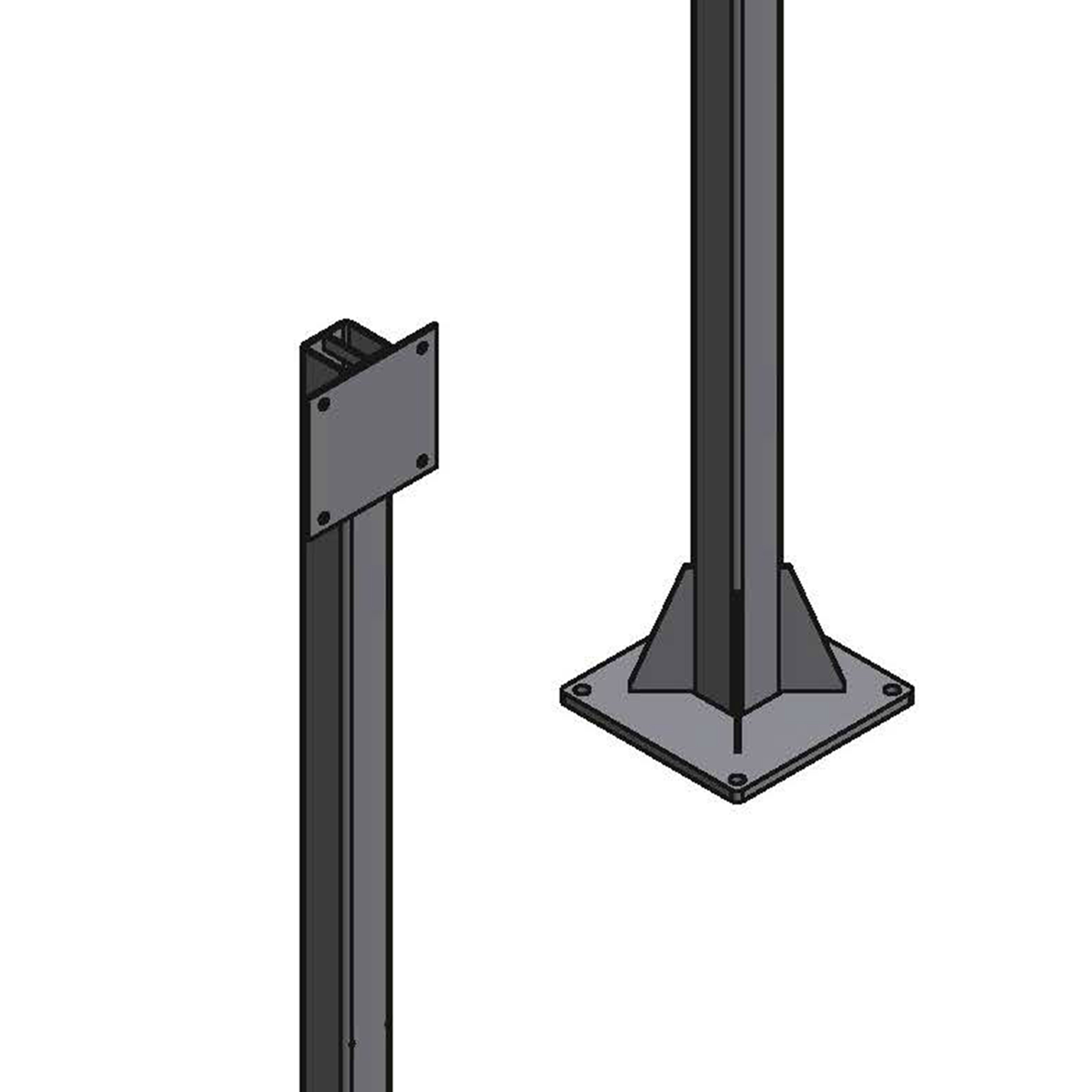 Kemper Standsäule für Absaugarm 2 bis 4 m, Länge 2.300 mm