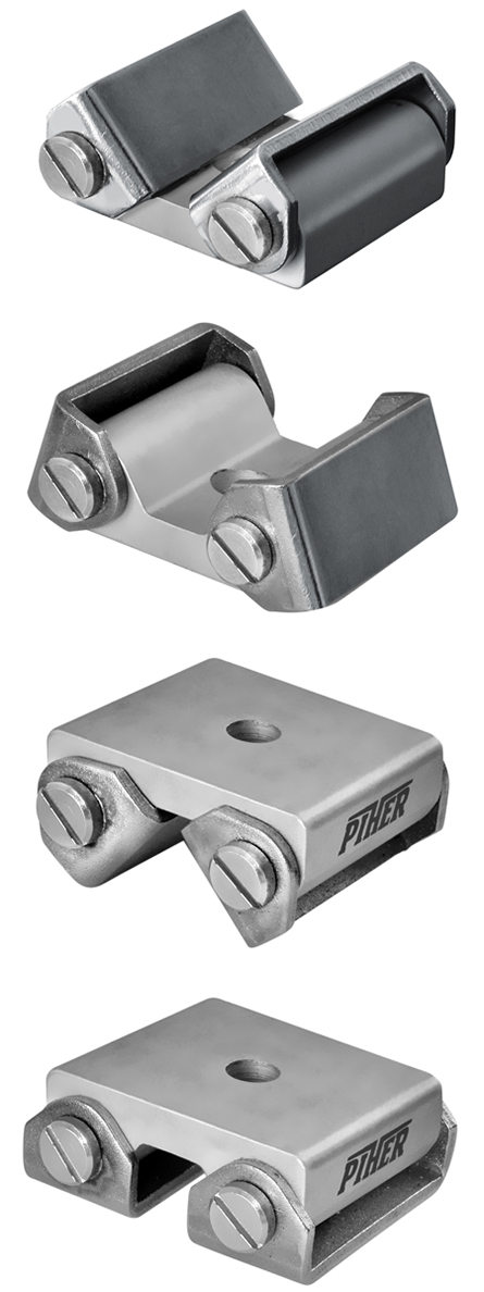 2 x Rohradapter für Spannelemente 2 x Rohradapter für Spannelemente