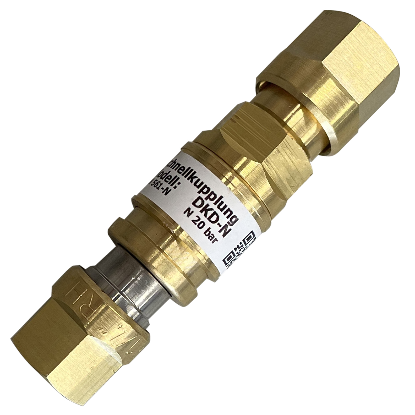 Set Schlauchkupplung + Stift DKD Inertgas G 1/4 RH