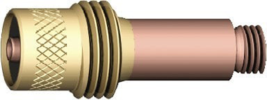 Spannhülsengehäuse Standard mit Gaslinse Ø 0,5 - 1,2 mm 45V24