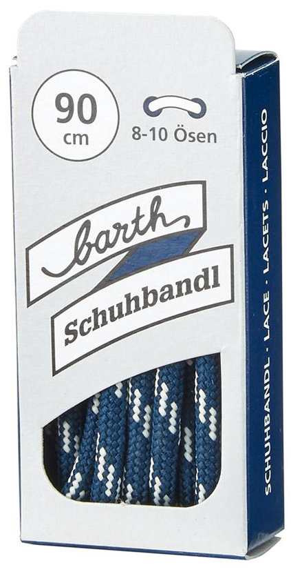 Schnürsenkel, 120 cm, rund, blau-weiß