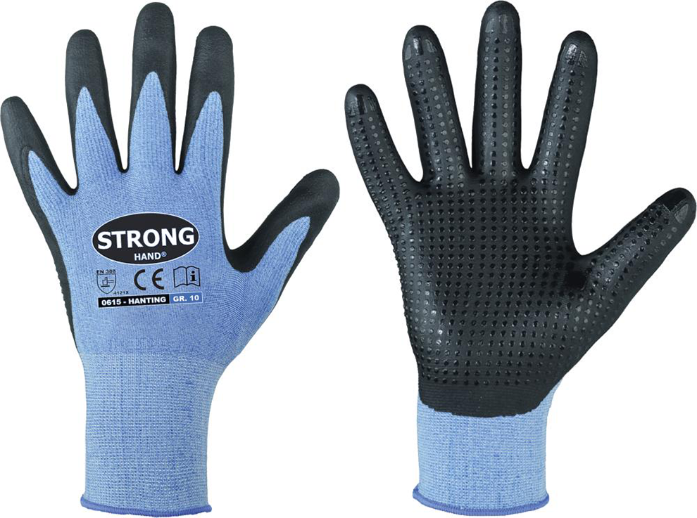 Strickhandschuh Hanting, Nitril, Gr. 8