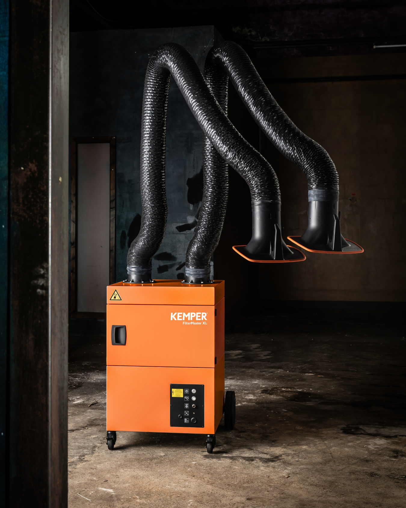 Kemper ProfiMaster Absauganlage, zweiarmig, Schlauchausführung 3 m Arm