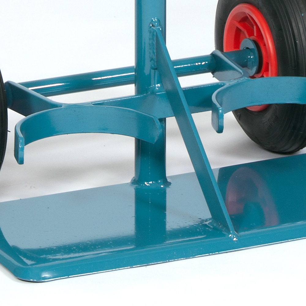 Stahlflaschenwagen für 2 Flaschen,  1 x 10 l  und 1 x 20 l ohne Werkzeugkasten