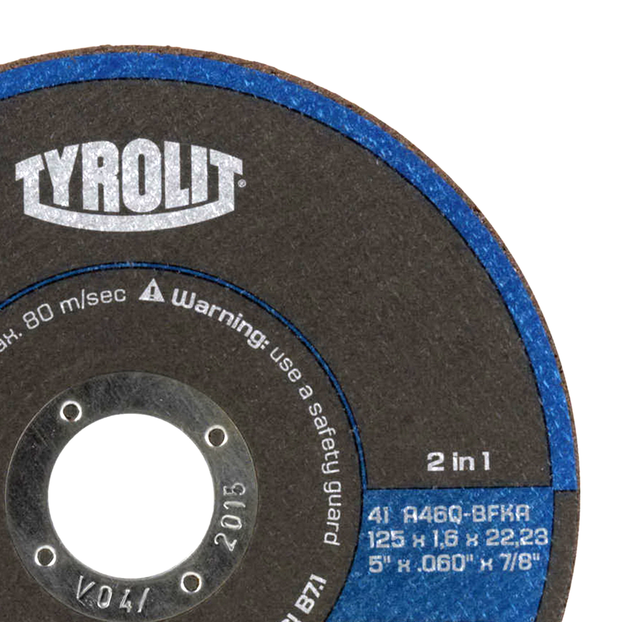 Schruppscheibe Ø 125 x 7 x 22,23 mm Premium 2in1 Stahl/Edelstahl