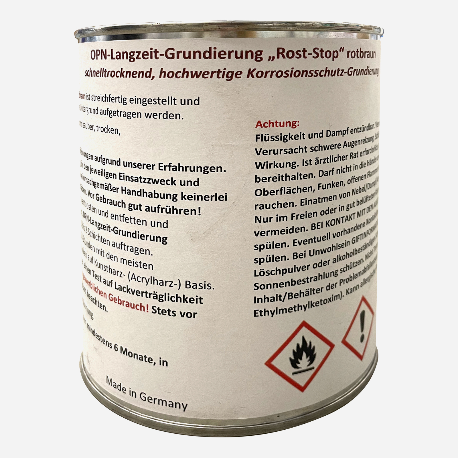 OPN Langzeit-Grundierung Rost-Stop rotbraun 2,5 Liter