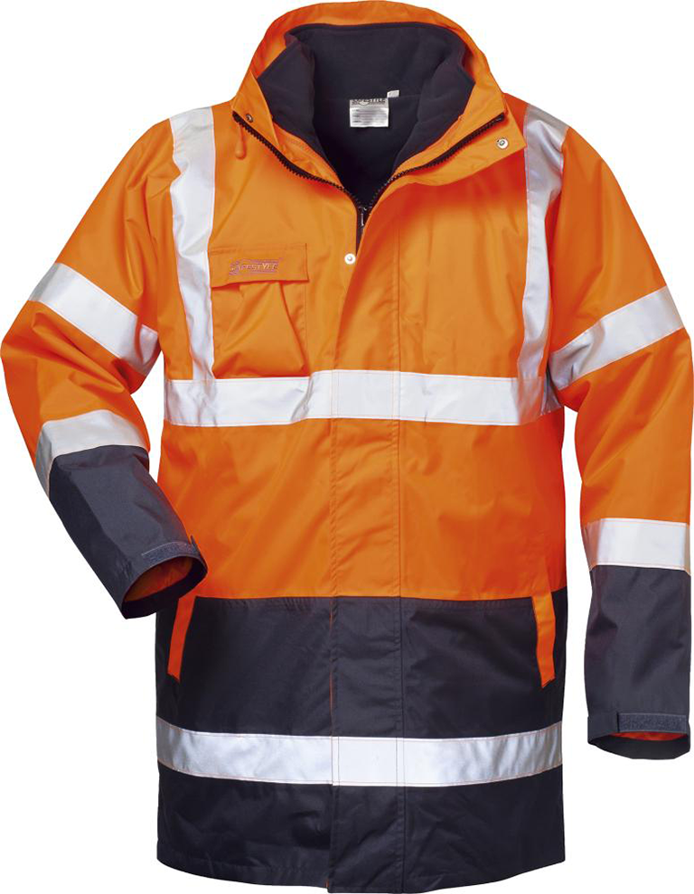 Warnparka Travis, Gr. M, orange/ marine