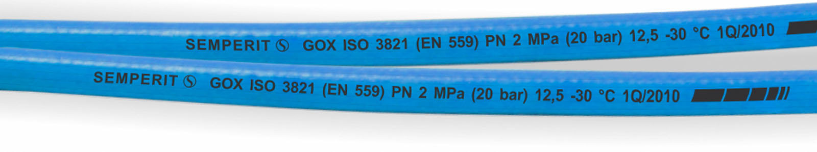 Autogenschlauch Sauerstoff blau Ø 16 mm - 50 Meter